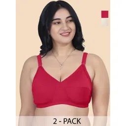 Souminie Pack of 2 Full Coverage Pure Cotton Minimizer Bras with All Day Comfort-picture-38