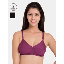 Souminie Pack Of 2 Solid Non-Wired Non Padded Everyday Bras SLY-931-picture-19