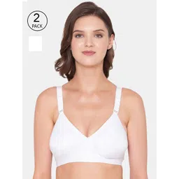 Souminie Set Of 2 White Cotton Bra-picture-18
