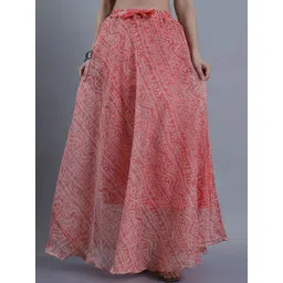SOUNDARYA Printed A-Line Maxi Skirt-picture-34