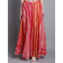 SOUNDARYA Printed Cotton Flared Maxi Skirt-picture-12