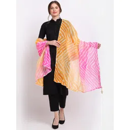 SOUNDARYA Printed Pure Cotton Leheriya Dupatta-picture-35