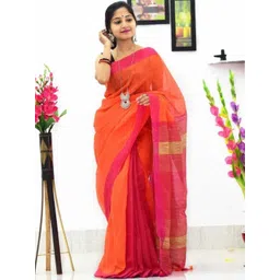 sourav biswas Colourblocked Pure Cotton Saree-picture-38