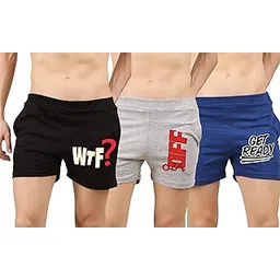 south city Men Black,Grey & Blue Cotton Boxer Shorts- Pack of 3 - bkWT-GRof-RBget-picture-39