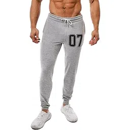 south city Stylish Men Grey Cotton Gym Workout Running Joggers - 07-picture-33