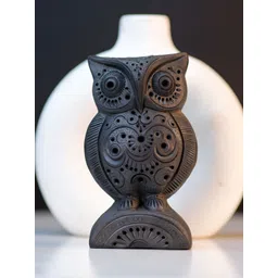 SOWPEACE Brown Terracotta Owl Figurine Showpiece-picture-15