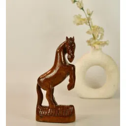 sowpeace Racing Towards Greatness Brown Solid Wood Showpiece-picture-23