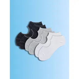 Soxytoes Unisex Pack Of 3 Pure Cotton Ankle-Length Socks-picture-17