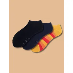 Soxytoes Unisex Pack Of 3 Pure Cotton Ankle-Length Socks-picture-26