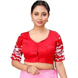 sp boutique Women's Elegant Embroidery Blouse Casual Half Sleeve Top for Work or Office Lightweight, Flowy, Dressy Blouse-picture-56