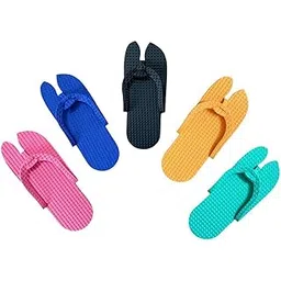 Spa and Hotel Accessories, Guest House Kit Guest Room Free Size 5MM Sole Filp Flop Slipper - Multi (Pack - 5)-picture-24