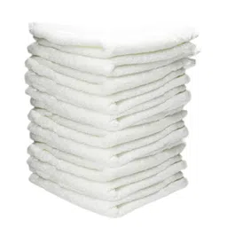 Space Fly Silverlive Cotton Fresh Loom 500 GSM Ultra Soft Face Towel for Women, Size-10x10 Inch, White Hanky (Set of 10) image 1