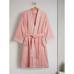 Spaces Airsoft Blue Cotton 300 GSM Bath Robe -Large-picture-14