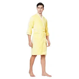 Spaces Custard & Coral Cotton Ultra Soft Bath Robe-picture-31