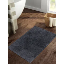 SPACES Grey Textured 2355 GSM Anti Skid Stain Resistant Quick Dry Bath Rug-picture-23