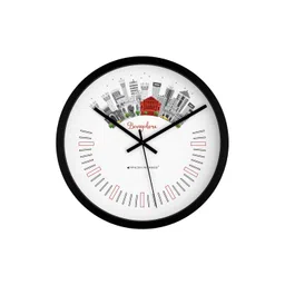 Spaces Unhooked Black & White Printed Contemporary Wall Clock-picture-26