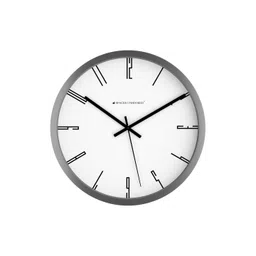 Spaces Unhooked Silver-Toned & White Wall Clock-picture-14
