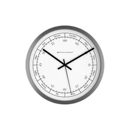 Spaces Unhooked Silver-Toned & White Wall Clock-picture-16