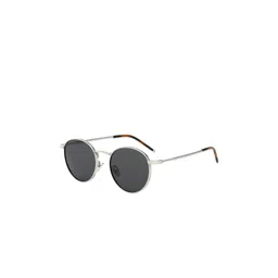 SPADEACES Men Black Lens & Silver-Toned Round Sunglasses with image 1