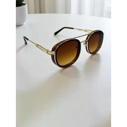 SPADEACES Men UV Protected Round Sunglasses image 1