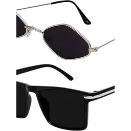 SPADEACES Unisex Black Lens & Black Square Sunglasses with-picture-28