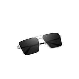 SPADEACES Unisex Black Lens & Silver-Toned Square Sunglasses with-picture-11