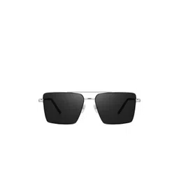 SPADEACES Unisex Black Lens & Silver-Toned Square Sunglasses With UV Protected Lens-picture-18