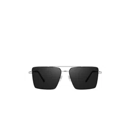 SPADEACES Unisex Black Lens & Silver-Toned Square Sunglasses With UV Protected Lens-picture-32