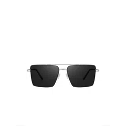 SPADEACES Unisex Black Lens & Silver-Toned Square Sunglasses With UV Protected Lens-picture-30