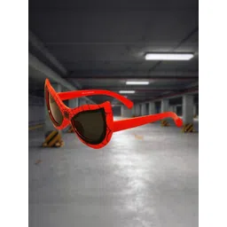 SPADEACES Unisex Kids Black Lens & Red Rectangle Sunglasses with-picture-12