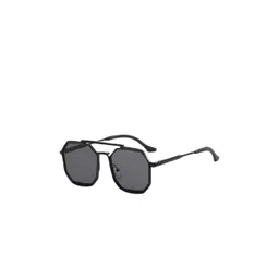 SPADEACES Unisex UV Protected Lens Other Sunglasses FULL BLACK HEXAGUN-321 image 4