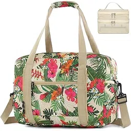 spaher 25L Travel Duffle Bag 40x30x20 Wizzair Cabin Bag Cabin Luggage Foldable Carry On Bag Hand Luggage Small Under-Seat Lightweight Weekend Overnight Holdall Handbag with 1 Toiletry Cosmetic Bag-picture-51