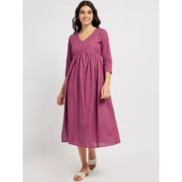 Span A-line Printed Kurta-picture-36