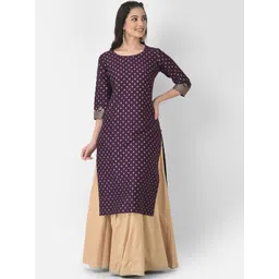 Span Ethnic Motifs Printed Pure Cotton Kurta-picture-21