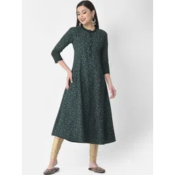 Span Floral Printed Silk Anarkali Kurta-picture-30