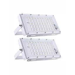 SPARK WORLD 2- Pcs White Rectangle Iron Outdoor Lamps-picture-35