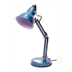 SPARK WORLD Blue Aluminium Quirky Abstract Shaped Table Lamp-image-41