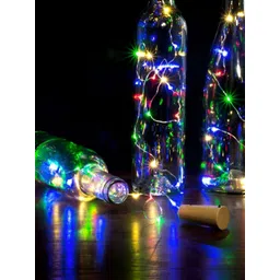 SPARK WORLD Blue & Yellow Rice Shape String Lights-image-20