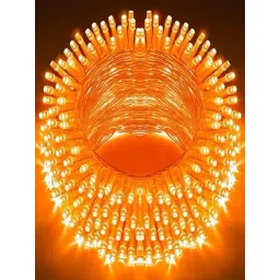 SPARK WORLD Orange Plastic 74 LEDs Steady Bulb Rice Lights-picture-21