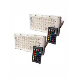 SPARK WORLD Red & Blue 2Pcs Aluminium Square Shaped Outdoor Lamps-picture-11