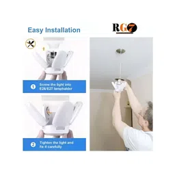 SPARK WORLD White 2Pcs Contemporary Ceiling Lamps image 4