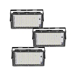 SPARK WORLD White & Black 3 Pieces Textured Aluminium Rectangle Shaped Outdoor Lamps-picture-12