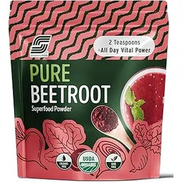 Sparkfusion Pure Beet Root Powder | Organic Natural Pre-Workout for Smoothie & Energy Boost | Vegan, Gluten-Free, Beet Root Supplement | for Men & Women (100 g (Pack of 1))-picture-27