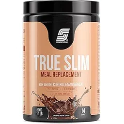 Sparkfusion True Slim Protein Powder Meal Replacement Shake | For Weight Control And Management | 23 gm Protein With 8 Ayurvedic Superfood | Sugar Free | For Men and Women (Chocolate Smoothie, 500 gm)-picture-23