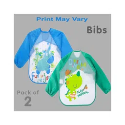 Sparkle Joy Full Sleeves Washable PVC Waterproof Bibs/Apron Pack Of 2 - (Print May Vary)-picture-14