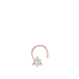 Sparkles 14 KT Rose Gold Nosepin With 0.04 Carat Round Shape Lab Grown Diamonds- 0.41 g-picture-39