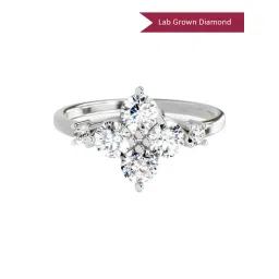 Sparkles 14k (585) White Gold Lab Grown Diamond Rings-picture-15