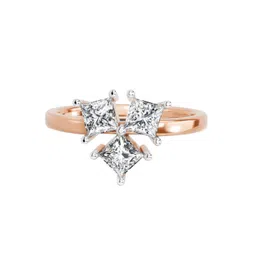 Sparkles 14KT Gold 1.05 Ct Lab Grown IGI Certified Princess Shape Diamond Ring - 2.89 g-picture-10