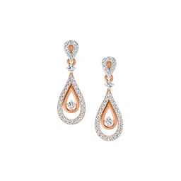 Sparkles 14KT Rose Gold Earrings With 0.21 Carat Lab Grown Diamonds- 1.90 g-picture-57