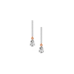 Sparkles 14KT Rose Gold Earrings With 1.11 Carat Lab Grown Diamonds- 1.90 g-picture-32